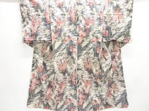 大正ロマン　草花模様着物